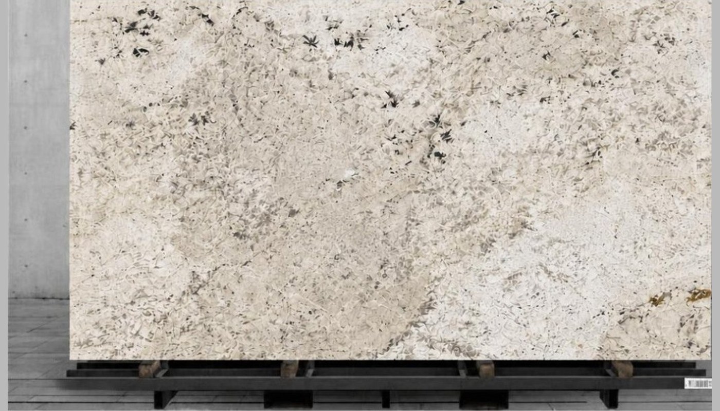 New Colonial White quartzite slab